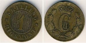 1 Skilling Dänemark Bronze 