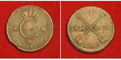 1 Skilling United Kingdoms of Sweden and Norway (1814-1905) Мідь 