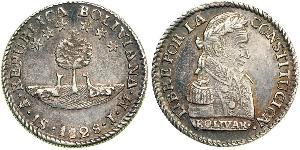 1 Sol Bolivia (1825 - ) Argento 