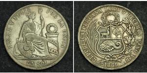 1 Sol Perú Plata 