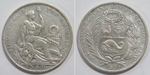 1 Sol Perú Plata 