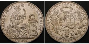 1 Sol Perú Plata 
