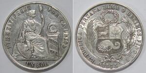 1 Sol Peru Silber 