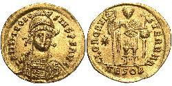 1 Solidus Byzantinisches Reich (330-1453) Gold Theodosius II (401-450)