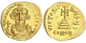 1 Solidus Byzantinisches Reich (330-1453) Gold Constans II (630-668)