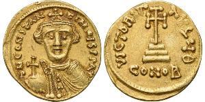 1 Solidus Byzantinisches Reich (330-1453) Gold Constans II (630-668)