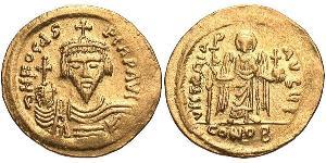 1 Solidus Byzantinisches Reich (330-1453) Gold Phocas(?-610)
