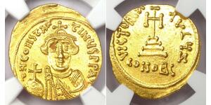 1 Solidus Byzantinisches Reich (330-1453) Gold Constans II (630-668)