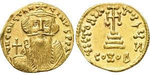 1 Solidus Byzantinisches Reich (330-1453) Gold Constans II (630-668)