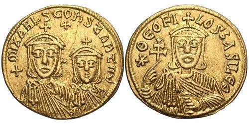 1 Solidus Byzantinisches Reich (330-1453) Gold Theophilus (813-842)