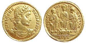 1 Solidus Römische Kaiserzeit (27BC-395) Gold Constantius II(317 - 361)