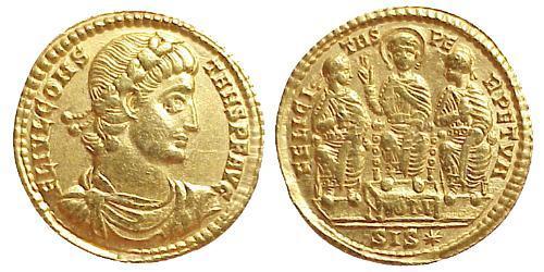 1 Solidus Römische Kaiserzeit (27BC-395) Gold Constantius II(317 - 361)