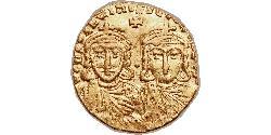 1 Solidus Empire byzantin (330-1453) Or Constantin V (718-775) 