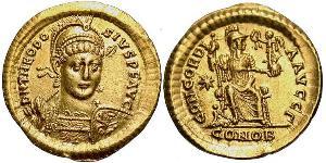 1 Solidus Empire byzantin (330-1453) Or Théodose II (401-450)