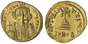 1 Solidus Empire byzantin (330-1453) Or Constans II (630-668)