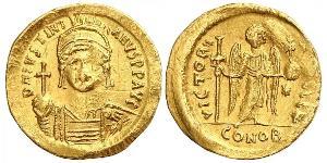 1 Solidus Empire byzantin (330-1453) Or Justinien I (482-565)