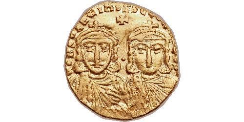 1 Solidus Empire byzantin (330-1453) Or Constantin V (718-775) 