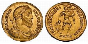 1 Solidus Empire romain (27BC-395) Or Julien II  (331-363)