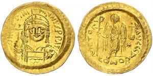 1 Solidus Imperio bizantino (330-1453) Oro Justiniano I (482-565)