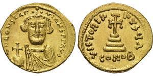 1 Solidus Imperio bizantino (330-1453) Oro Constans II (630-668)