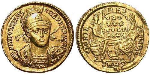 1 Solidus Imperio romano (27BC-395) Oro Constancio II (317 - 361)