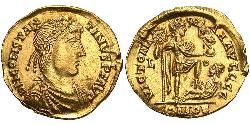 1 Solidus Imperio romano de Occidente (285-476) Oro Constantino III (?-411) 