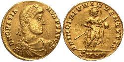 1 Solidus Imperio romano de Occidente (285-476) Oro Graciano (359-383)