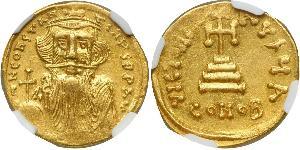 1 Solidus Impero bizantino (330-1453) Oro Constans II (630-668)