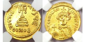 1 Solidus Impero bizantino (330-1453) Oro Constans II (630-668)