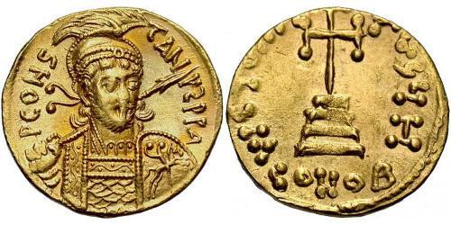 1 Solidus Impero bizantino (330-1453) Oro Costantino IV (652-685)