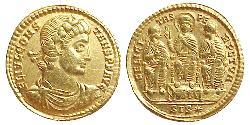 1 Solidus Impero romano (27BC-395) Oro Costanzo II (317 - 361)
