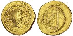 1 Solidus República romana (509BC-27BC) Oro Julio César (100BC- 44 BC)