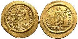 1 Solidus Византийская империя (330-1453) Золото Маврикий (539-602)