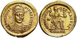 1 Solidus Византийская империя (330-1453) Золото Феодосий II (401-450)