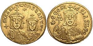 1 Solidus Византийская империя (330-1453) Золото Феофил (813-842)