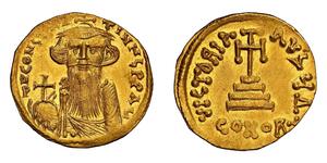1 Solidus Византийская империя (330-1453) Золото Констант II  (630-668)