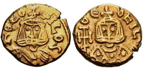 1 Solidus Византийская империя (330-1453) Золото Феофил (813-842)