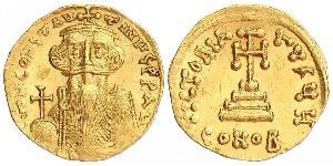 1 Solidus Візантійська імперія (330-1453) Золото Констант II (630-668)