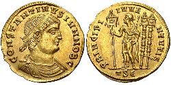 1 Solidus Римская империя (27BC-395) Золото Констанций II (317 - 361)