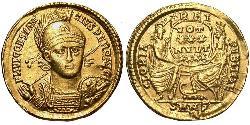 1 Solidus Римская империя (27BC-395) Золото Констанций II (317 - 361)