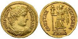 1 Solidus Римская империя (27BC-395) Золото Константин I (272 - 337)