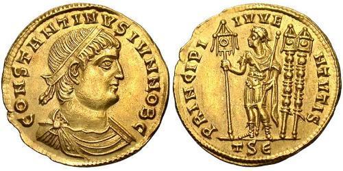 1 Solidus Римская империя (27BC-395) Золото Констанций II (317 - 361)