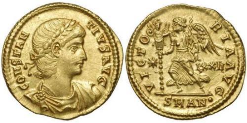 1 Solidus Римська імперія (27BC-395) Золото Констанцій II (317 - 361)
