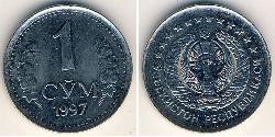 1 Som Uzbekistan (1991 - ) Acciaio/Nichel 