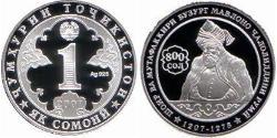 1 Somoni Tajikistan (1991 - ) Silver 
