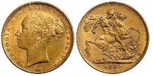 1 Sovereign Australia (1788 - 1939) Gold Victoria (1819 - 1901)
