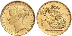 1 Sovereign Australia (1788 - 1939) Gold Victoria (1819 - 1901)
