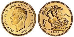 1 Sovereign United Kingdom (1922-) Gold George VI (1895-1952)