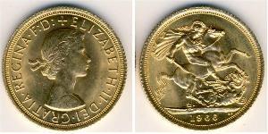 1 Sovereign United Kingdom (1922-) Gold Elizabeth II (1926-2022)