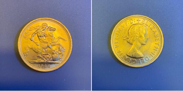 1 Sovereign United Kingdom (1922-) Gold Elizabeth II (1926-2022)